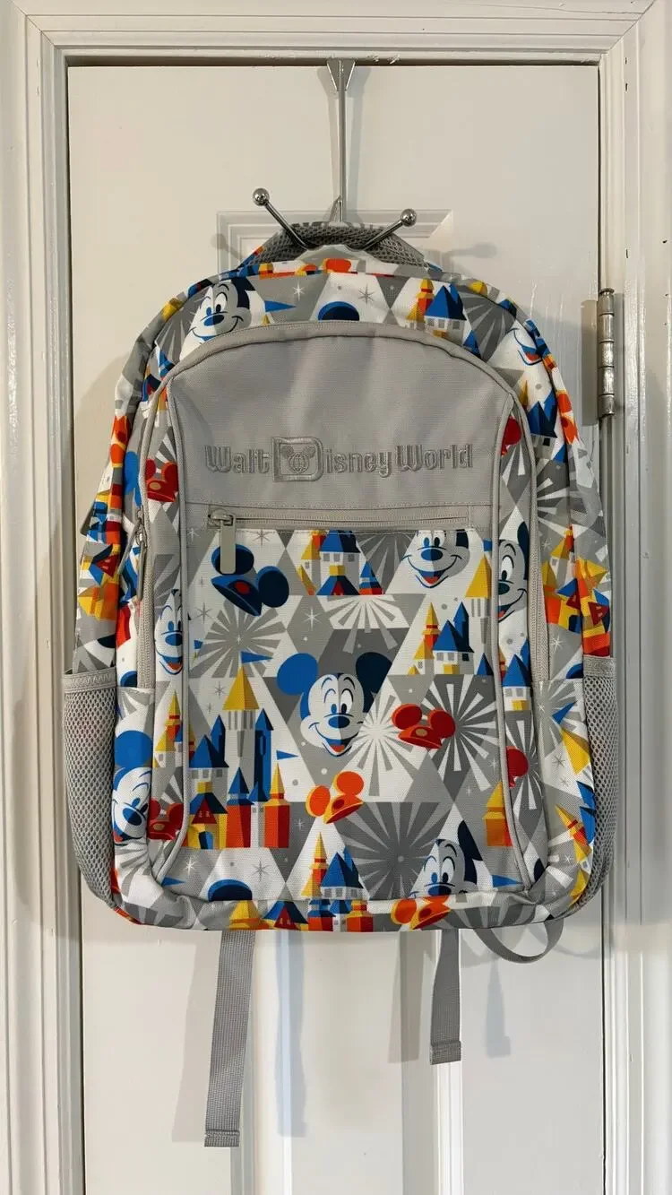 Walt Disney World Mickey Backpack – Park Bag, Travel, School, USB Charging Port